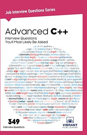 2961b] #D.o.w.n.l.o.a.d^ Advanced C   Interview Questions You'll Most Likely Be Asked (Job Interview Questions Series Book 21) - Vibrant Publishers @e.P.u.b*