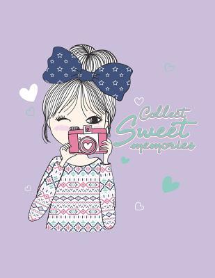 [89065] %Read% Collect Sweet Memories: Cute Girl on Purple Cover and Dot Graph Line Sketch Pages, Extra Large (8.5 X 11) Inches, 110 Pages, White Paper, Sketch, Draw and Paint - Dim Ple %ePub@