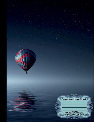 06178] @D.o.w.n.l.o.a.d# Air Balloon Over Ocean Composition Notebook: Dot Grid, 100 Sheets-200 Pages, 9.75 X 7.5 - Gilded Penguin Press *P.D.F!
