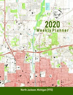 951c9] ~D.o.w.n.l.o.a.d~ 2020 Weekly Planner: North Jackson, Michigan (1970): Vintage Topo Map Cover -  #PDF#