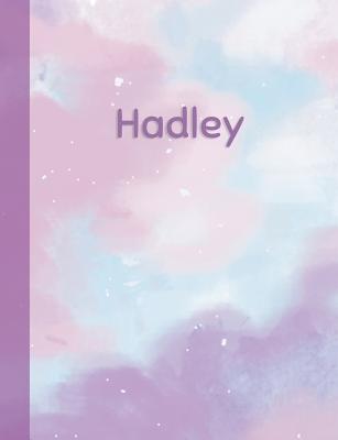 [9f89a] ^F.u.l.l.! !D.o.w.n.l.o.a.d% Hadley: Personalized Composition Notebook - College Ruled (Lined) Exercise Book for School Notes, Assignments, Homework, Essay Writing. Pink Blue Purple Cover Art - Cloud Marble with Name -  ~PDF%
