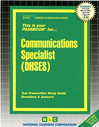 [71c01] %F.u.l.l.# !D.o.w.n.l.o.a.d! Communications Specialist (DHSES): Passbooks Study Guide - Jack Rudman !e.P.u.b#
